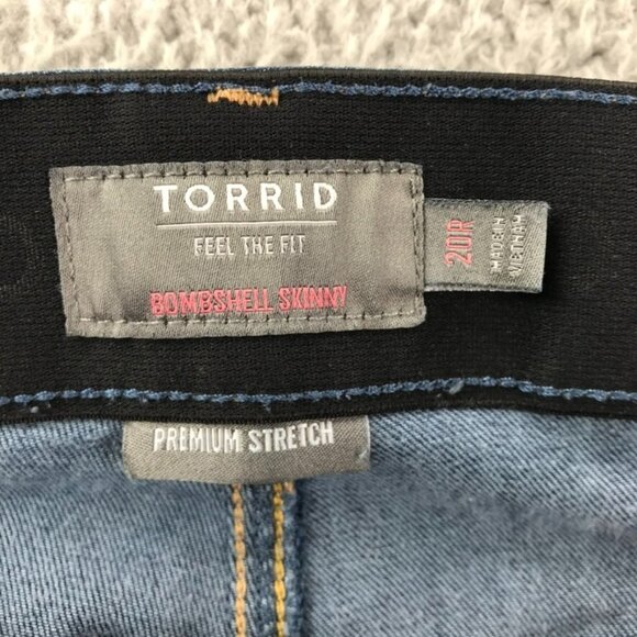 TORRID Womens Plus Size 20R Bombshell Skinny High Rise Premium Stretch Jeans - Picture 4 of 13